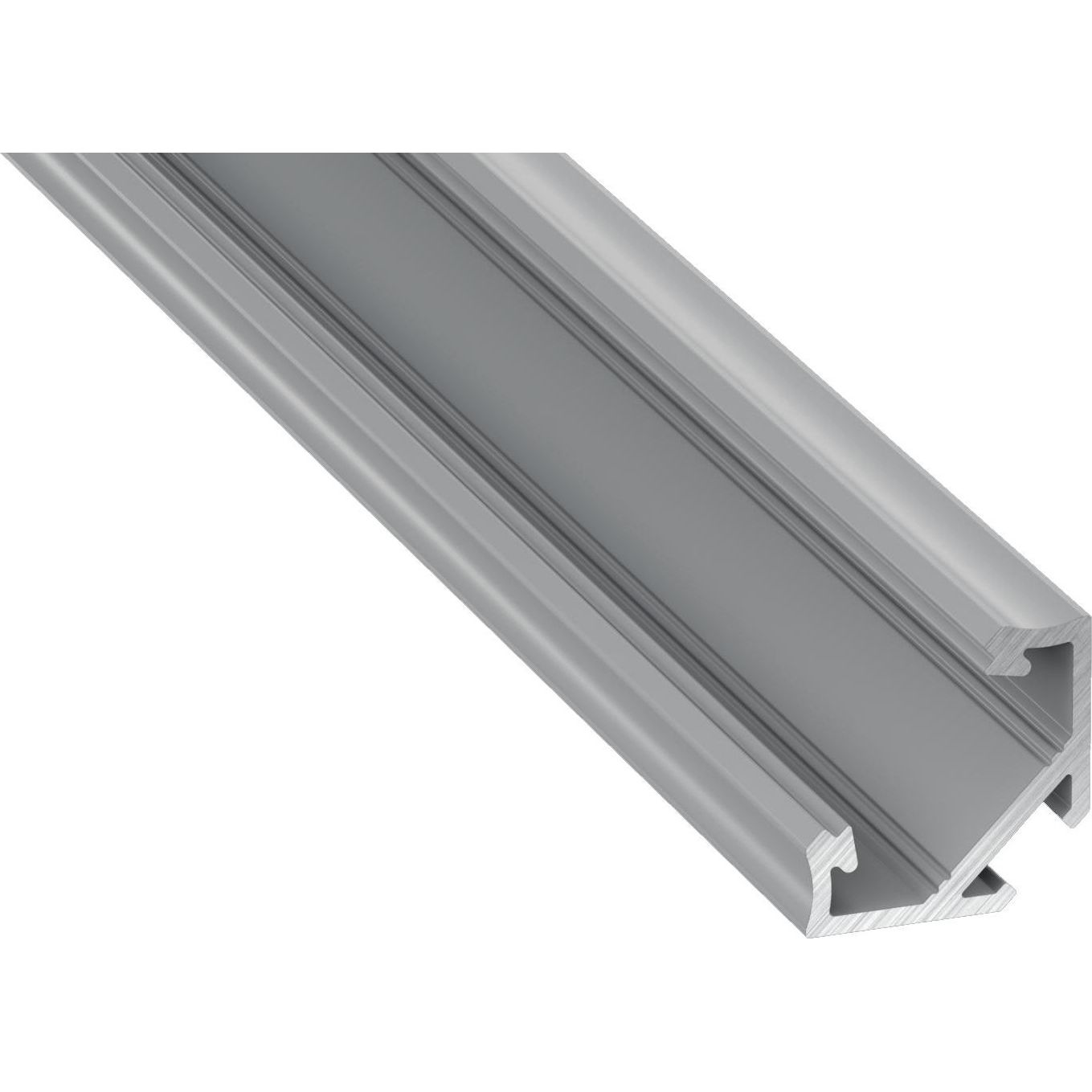 LED-asennusprofiili Lumines Kulma C, 23.3x11,8x2020mm, anodisoitu alumiini