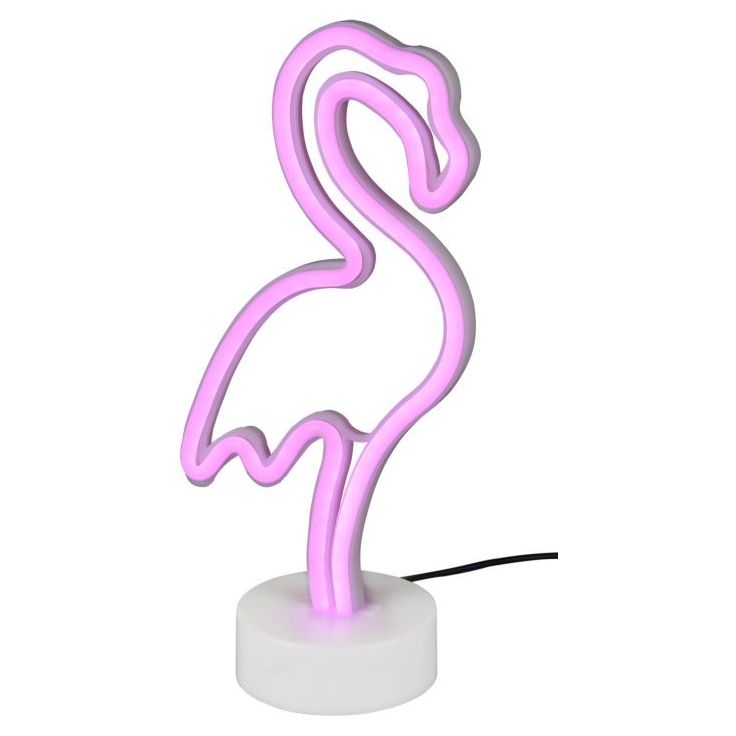 LED-pöytävalaisin Trio Flamingo, valkoinen