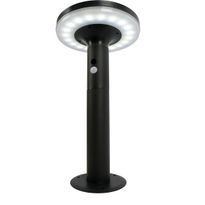LED-aurinkokennopollarivalaisin Lumo Solar, IP44, 37cm, musta, liiketunnistin