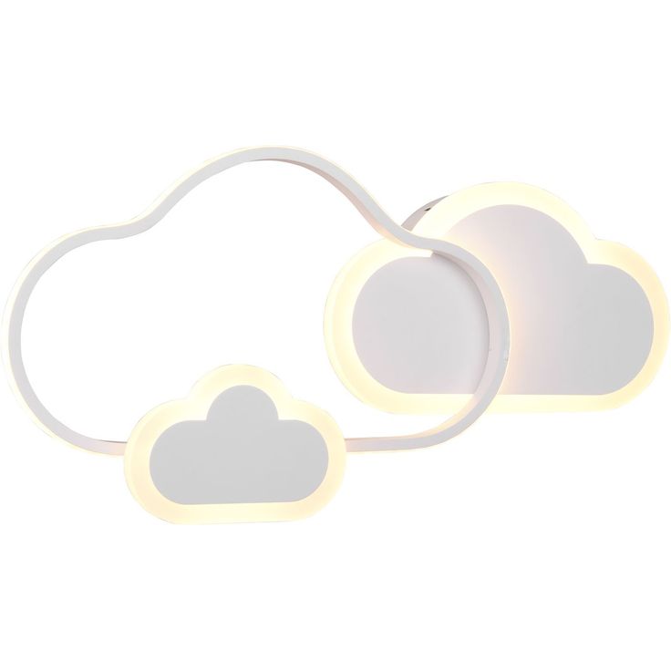Kattovalaisin Trio Cloudy LED, mattavalkoinen RGBW