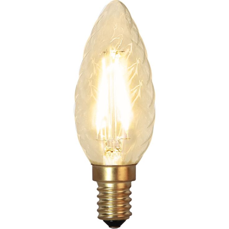 LED-kierrekynttilälamppu Star Trading Soft Glow 353-02-2, Ø35x98mm, E14, kirkas, 1.5W, 2100K, 120lm