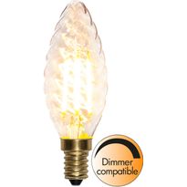 LED-kierrekynttilälamppu Star Trading Soft Glow 353-06-1, Ø35x98mm, E14, kirkas, 4W, 2100K, 350lm
