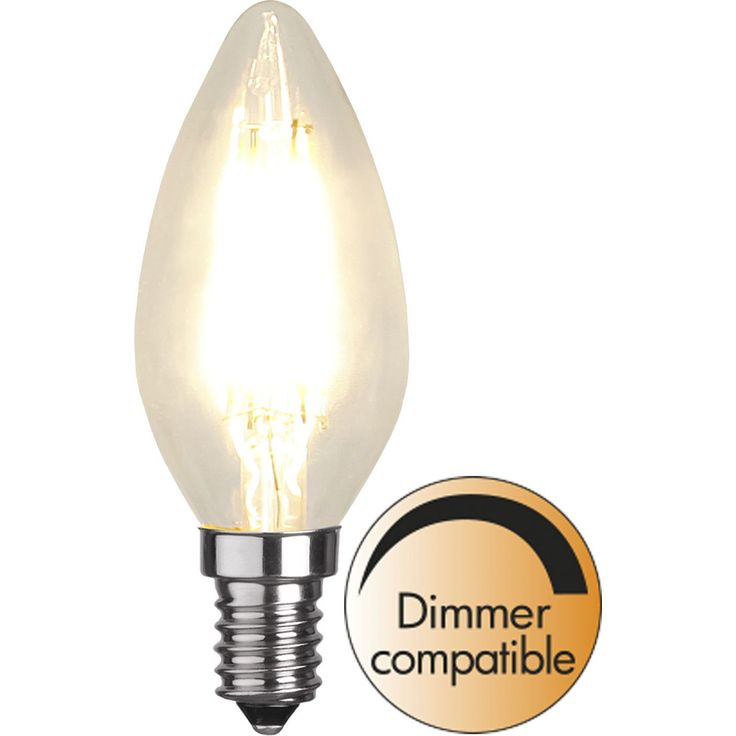 LED-kynttilälamppu Star Trading 351-03-1, Ø35x98mm, E14, kirkas, 4.2W, 2700K, 470lm
