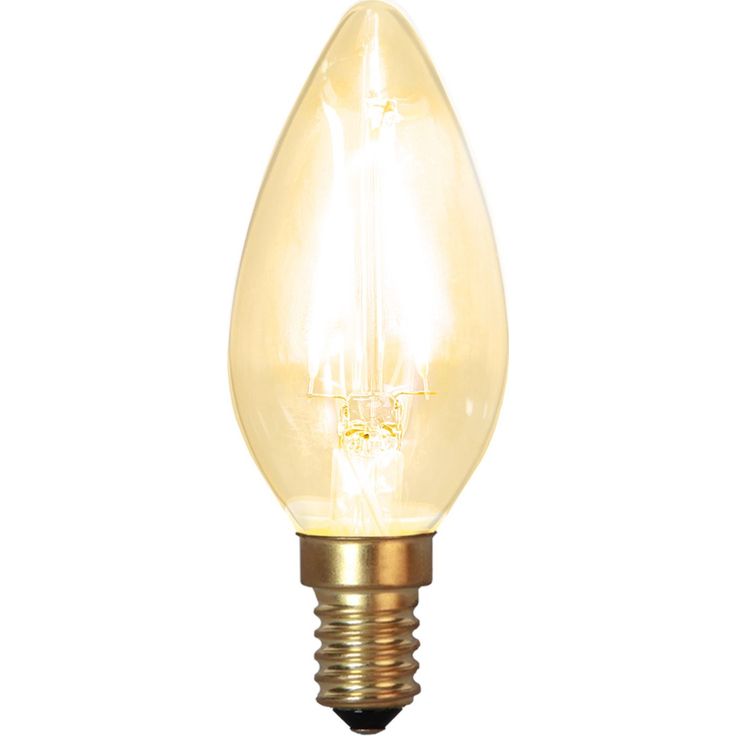 LED-kynttilälamppu Star Trading Soft Glow 353-01-1, Ø35x95mm, E14, kirkas, 1.5W, 2100K, 120lm