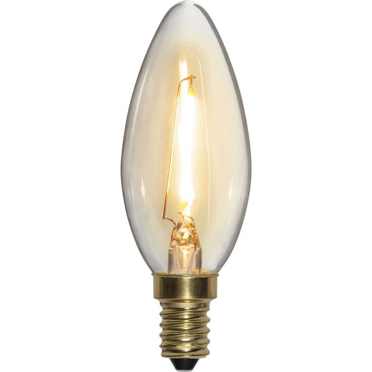 LED-kynttilälamppu Star Trading Soft Glow 353-03-1, Ø35x98mm, E14, kirkas, 0.8W, 2100K, 70lm