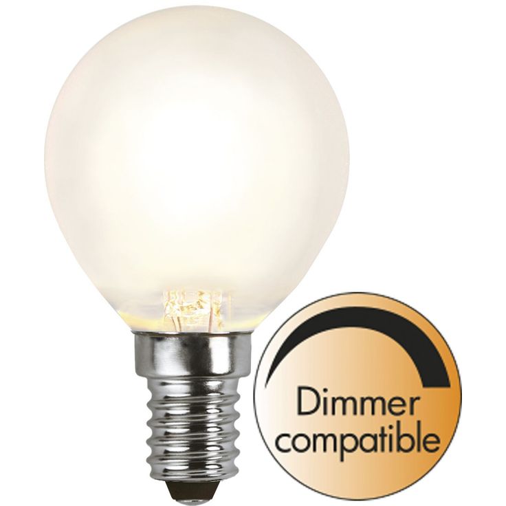 LED-lamppu Star Trading 350-23-1, Ø45x83mm, E14, huurrettu, 4W, 2700K, 400lm