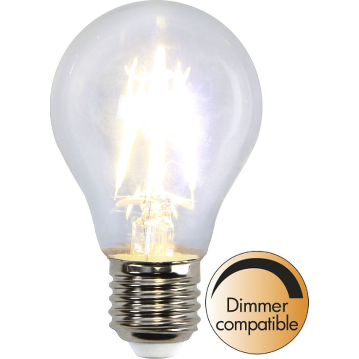 LED-lamppu Star Trading 352-24-1, Ø60x107mm, E27, kirkas, 4W, 2700K, 470lm