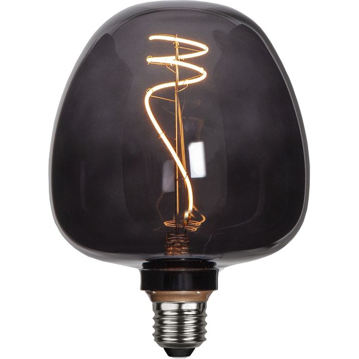 LED-lamppu Star Trading Decoled 355-13, Ø125x170mm, E27, musta, 2W, 2200K, 40lm