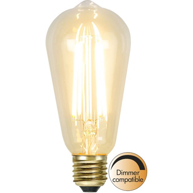 LED-lamppu Star Trading Soft Glow 352-72-1, Ø64x142mm, E27, kirkas, 3.6W, 2100K, 320lm