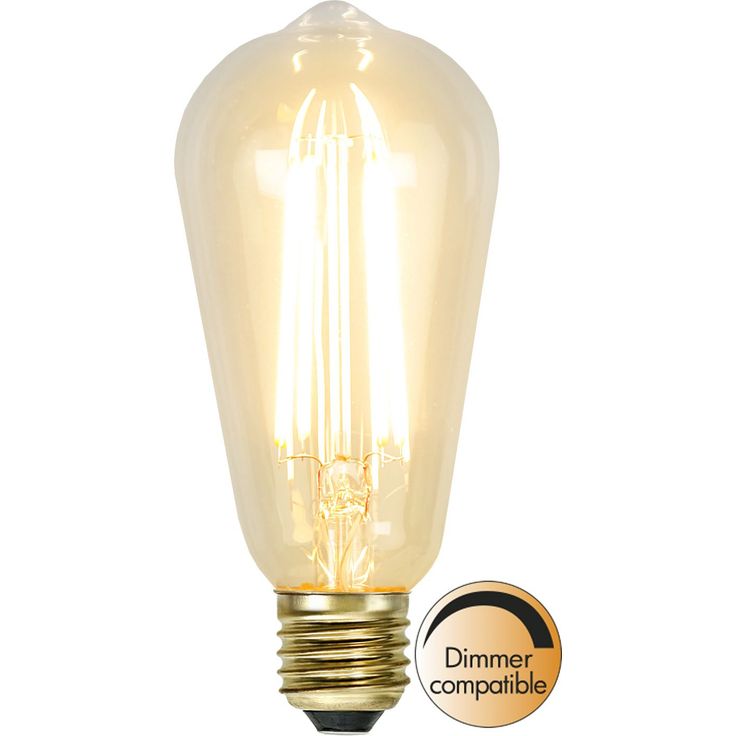 LED-lamppu Star Trading Soft Glow 352-72-1, Ø64x142mm, E27, kirkas, 3.6W, 2100K, 320lm