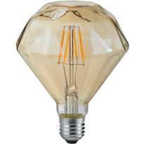 LED-lamppu Trio 902 E27, deco, filament, 4W, 360lm, 2700K, ruskea
