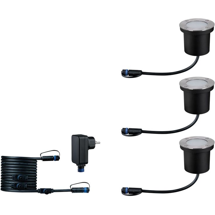 LED-Maavalaisin aloitussetti Paulmann Plug & Shine upotettava RGBW