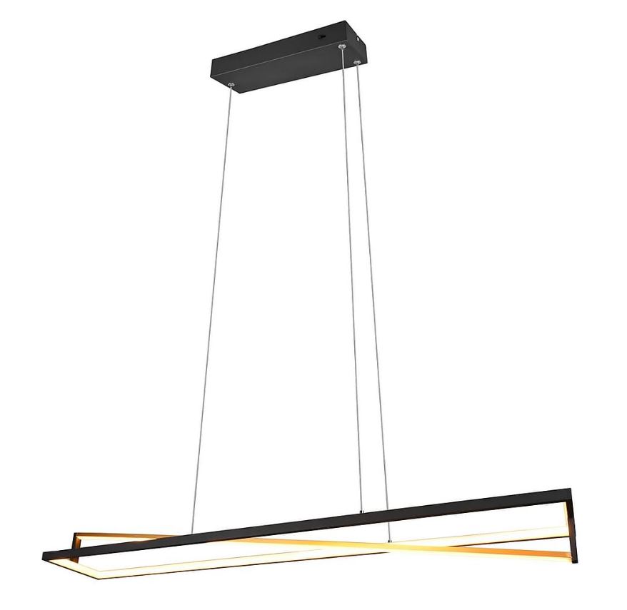 LED-riippuvalaisin Trio Edge, mattamusta