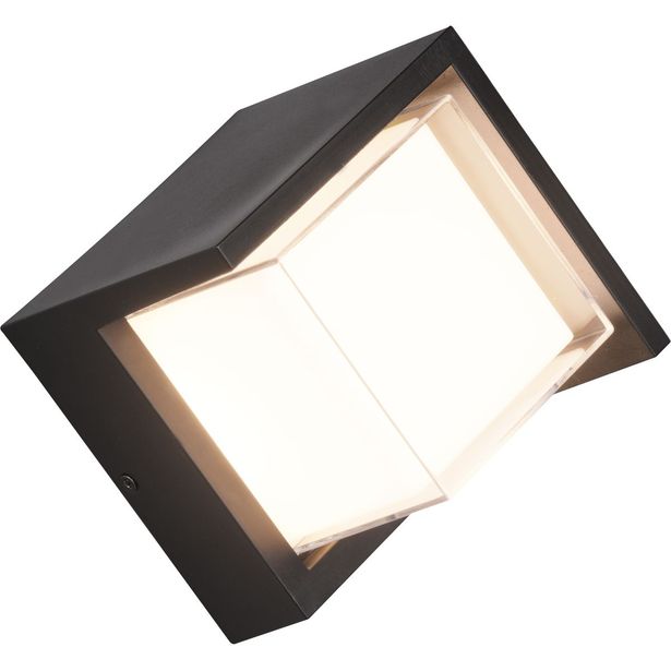 LED-seinävalaisin Trio Puno neliö mattamusta