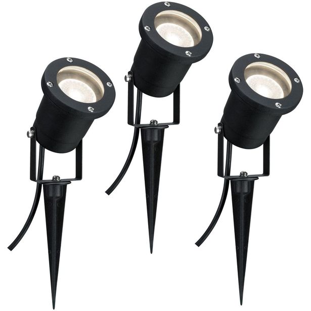 LED-Ulkospottisarja Paulmann Special Line Garden 3-osainen musta