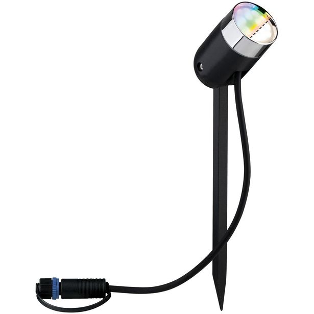LED-Ulkospottivalaisin Paulmann Plug & Shine SpotPike RGBW antrasiitti