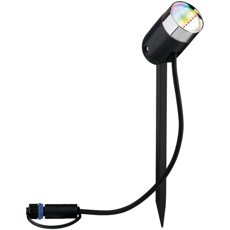 LED-Ulkospottivalaisin Paulmann Plug & Shine SpotPike, RGBW, antrasiitti