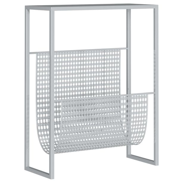 Lehtiteline hopea 35x15x45 cm teräs (31670)