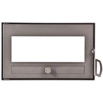 Leivinuunin luukku 410x230/180 mm teräs grafiitti