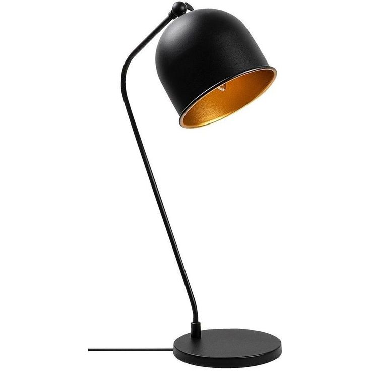 Pöytävalaisin Linento Lighting Sanika 12277-US, musta/kulta