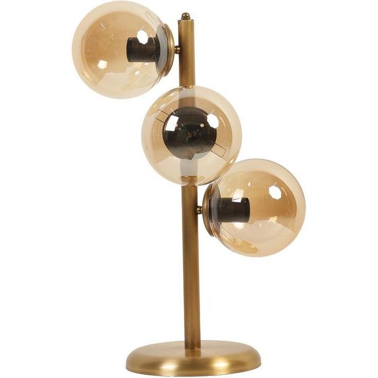Pöytävalaisin Linento Lighting Simay 8728-3, kulta
