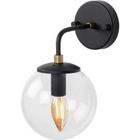 Seinävalaisin Linento Lighting Horn 12218, Ø15cm, musta