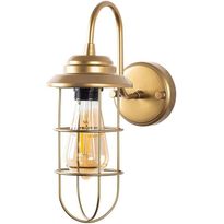 Seinävalaisin Linento Lighting Mahoni 13206, 32cm, kulta