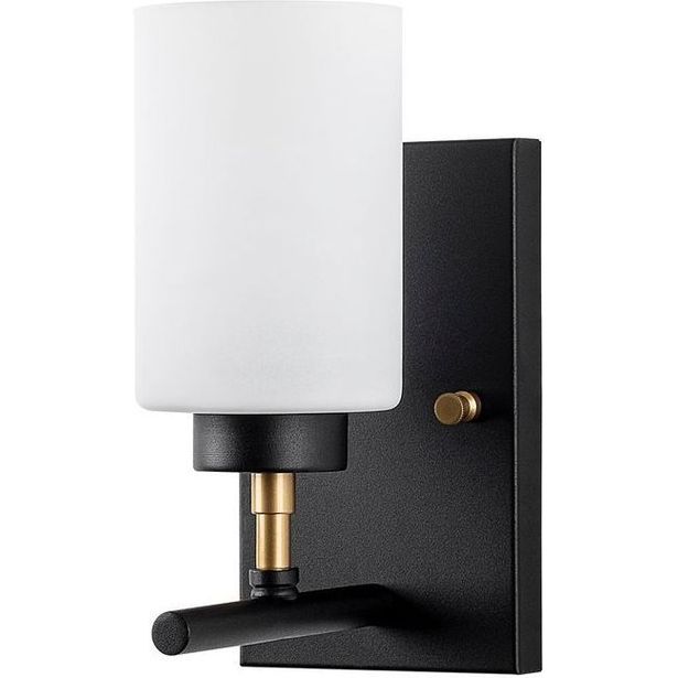 Seinävalaisin Linento Lighting Yensuk 13121, musta/valkoinen/kulta