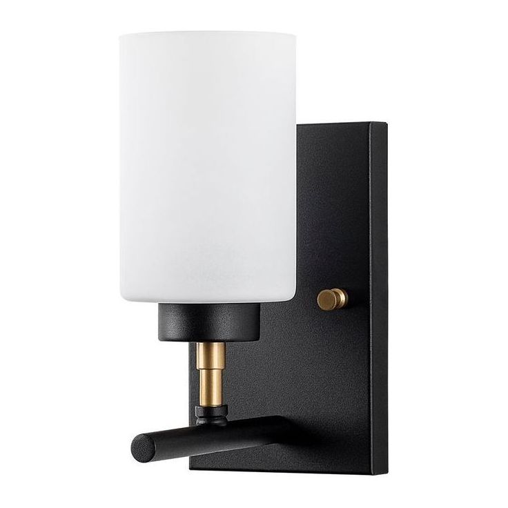 Seinävalaisin Linento Lighting Yensuk 13121, musta/valkoinen/kulta