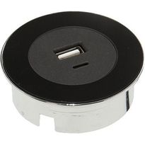 USB-pistorasia Limente DOT, rst/valkoinen/musta, Verkkokaupan poistotuote