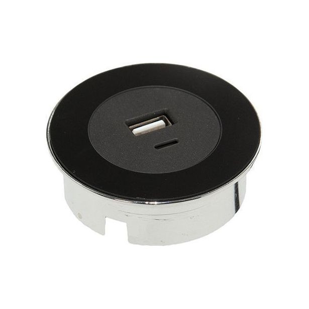 USB-pistorasia Limente DOT, rst/valkoinen/musta