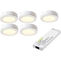 LED-kalustevalaisinsetti Limente LED-LENOX, 5x4W, 3000K, valkoinen, Verkkokaupan poistotuote