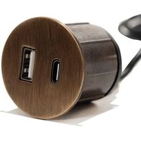USB-pistorasia Limente PICK-1, pyöreä, eri värejä