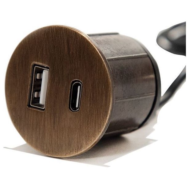 USB-pistorasia Limente PICK-1, pyöreä