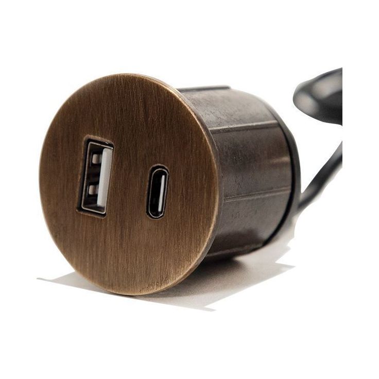 USB-pistorasia Limente PICK-1, pyöreä