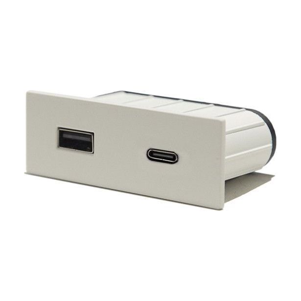 USB-pistorasia Limente PICK-3, suorakulmainen