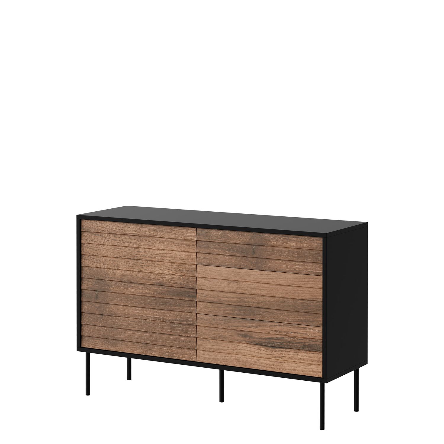 Lipasto CORTINA 120 1D3S, musta/ruskea (9768)