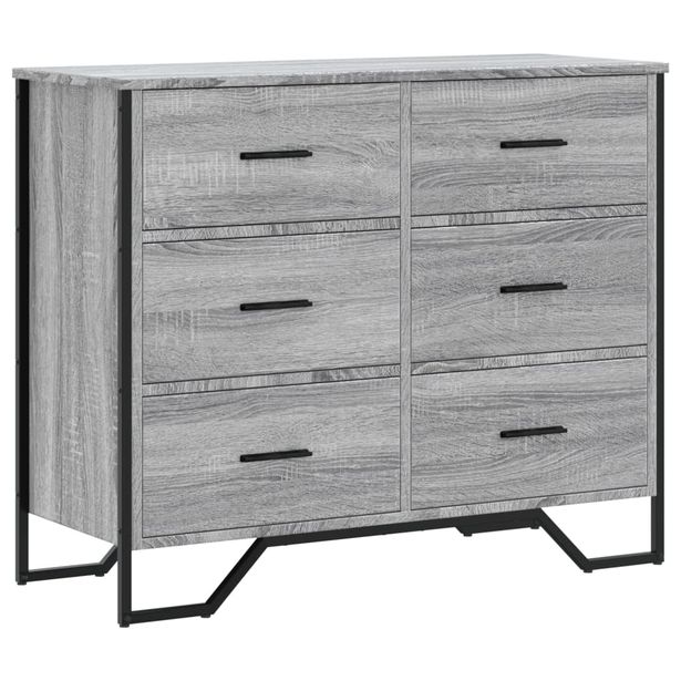 Lipasto harmaa Sonoma 91x35,5x74,5 cm tekninen puu (95305)