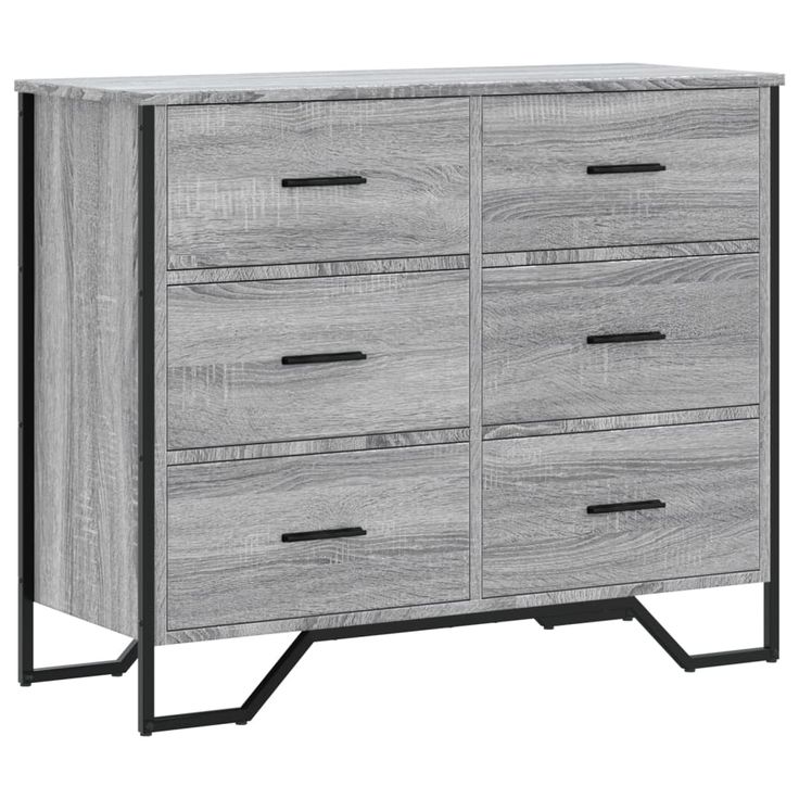 Lipasto harmaa Sonoma 91x35,5x74,5 cm tekninen puu (95305)