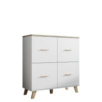 Lipasto LOTTA 110 4D, valkoinen/beige (6952)