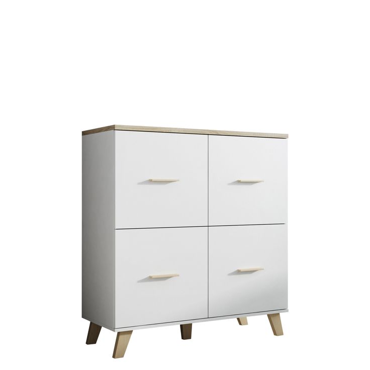 Lipasto LOTTA 110 4D, valkoinen/beige (6952)