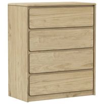 Lipasto SAUDA tammenvärinen 76,5x39x91 cm täysi mänty (77595)