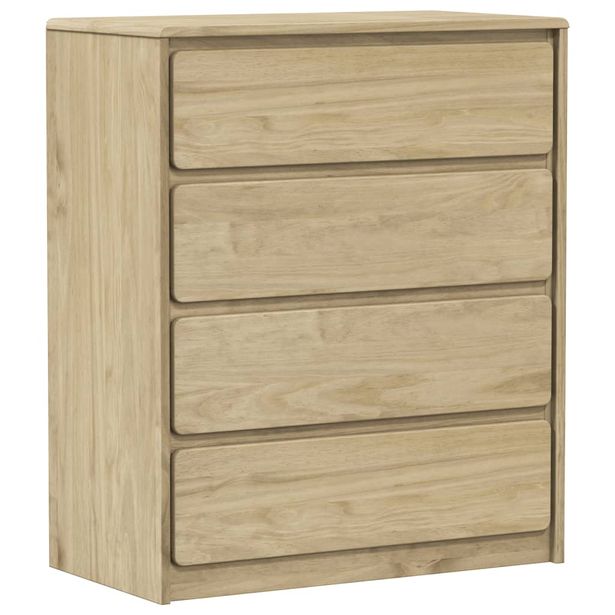 Lipasto SAUDA tammenvärinen 76,5x39x91 cm täysi mänty (77595)