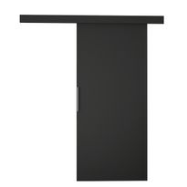 Liukuovi MARTI I + itsesulkeutuva mekanismi, musta (7019), Verkkokaupan poistotuote