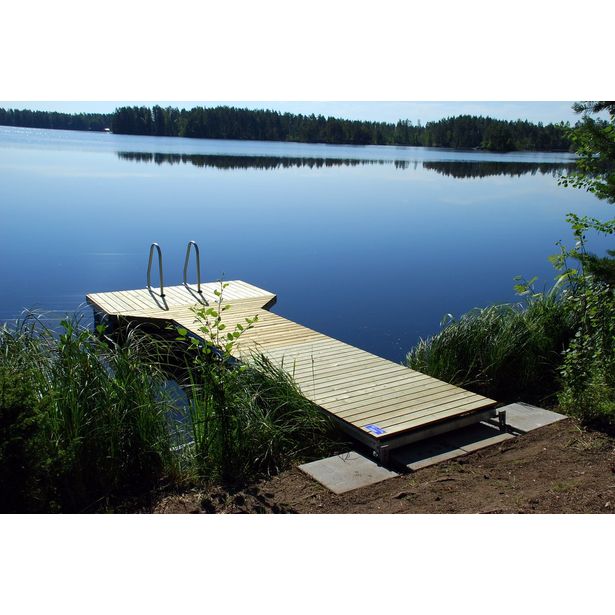 Laituri Luoman Lumme LB-3-2, 2.3x5.8m + ponttonit