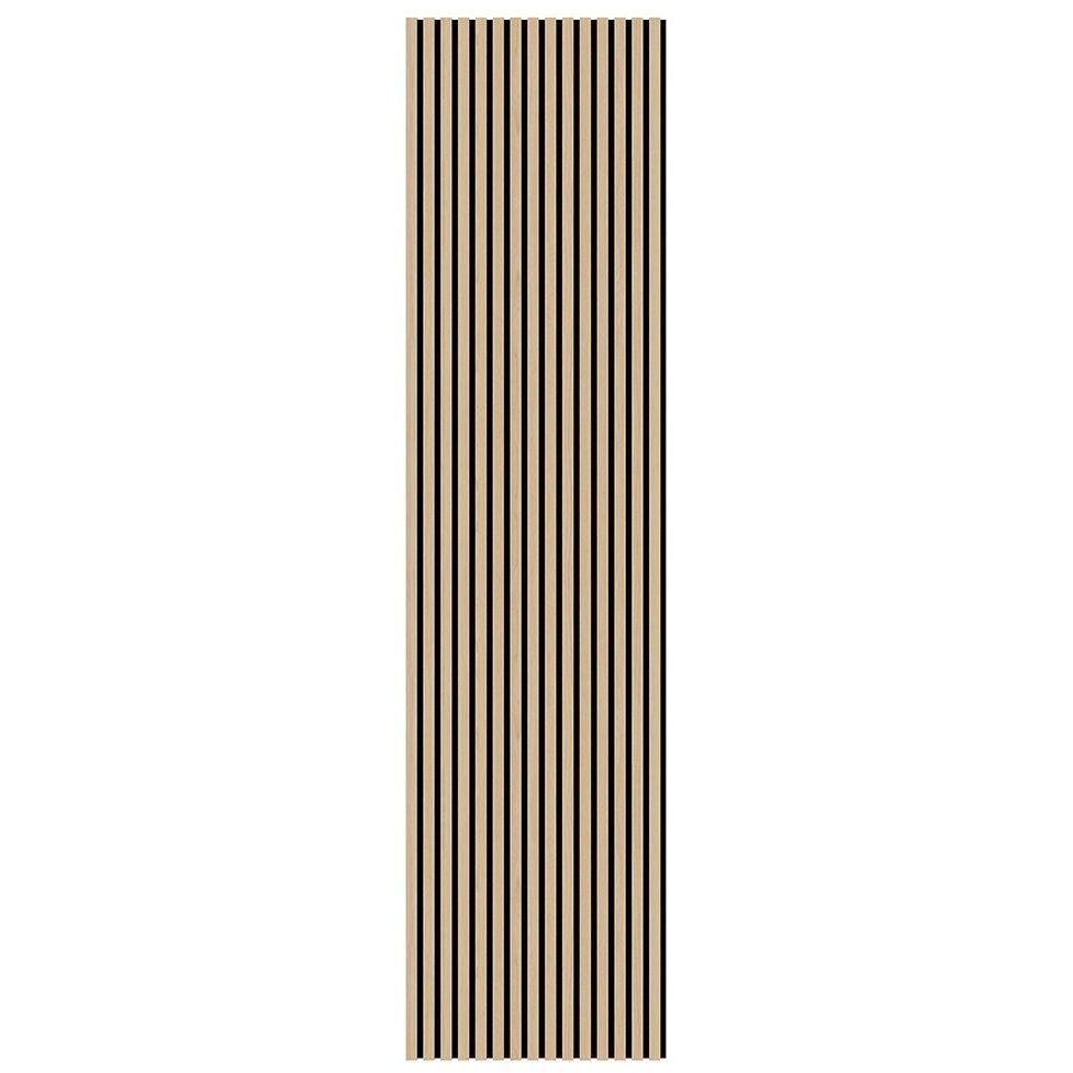 Akustiikkapaneeli Landskap Dekor, 2400x600x21mm, vaalea tammi