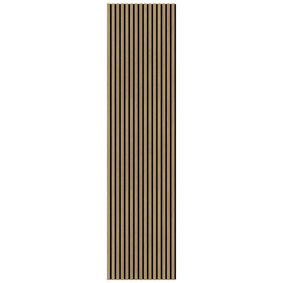 Akustiikkapaneeli Landskap Dekor, 2400x600x21mm, öljytty tammi