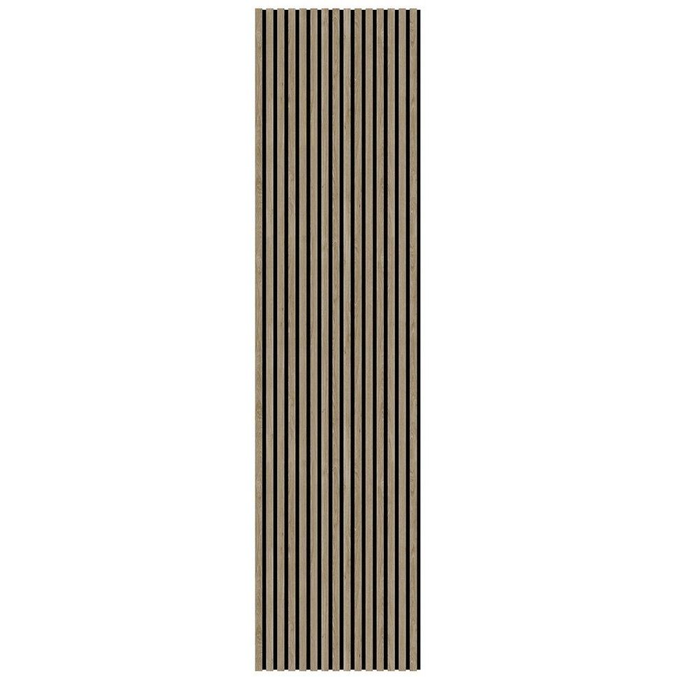 Akustiikkapaneeli Landskap Dekor, 2400x600x21mm, vaalea pähkinä