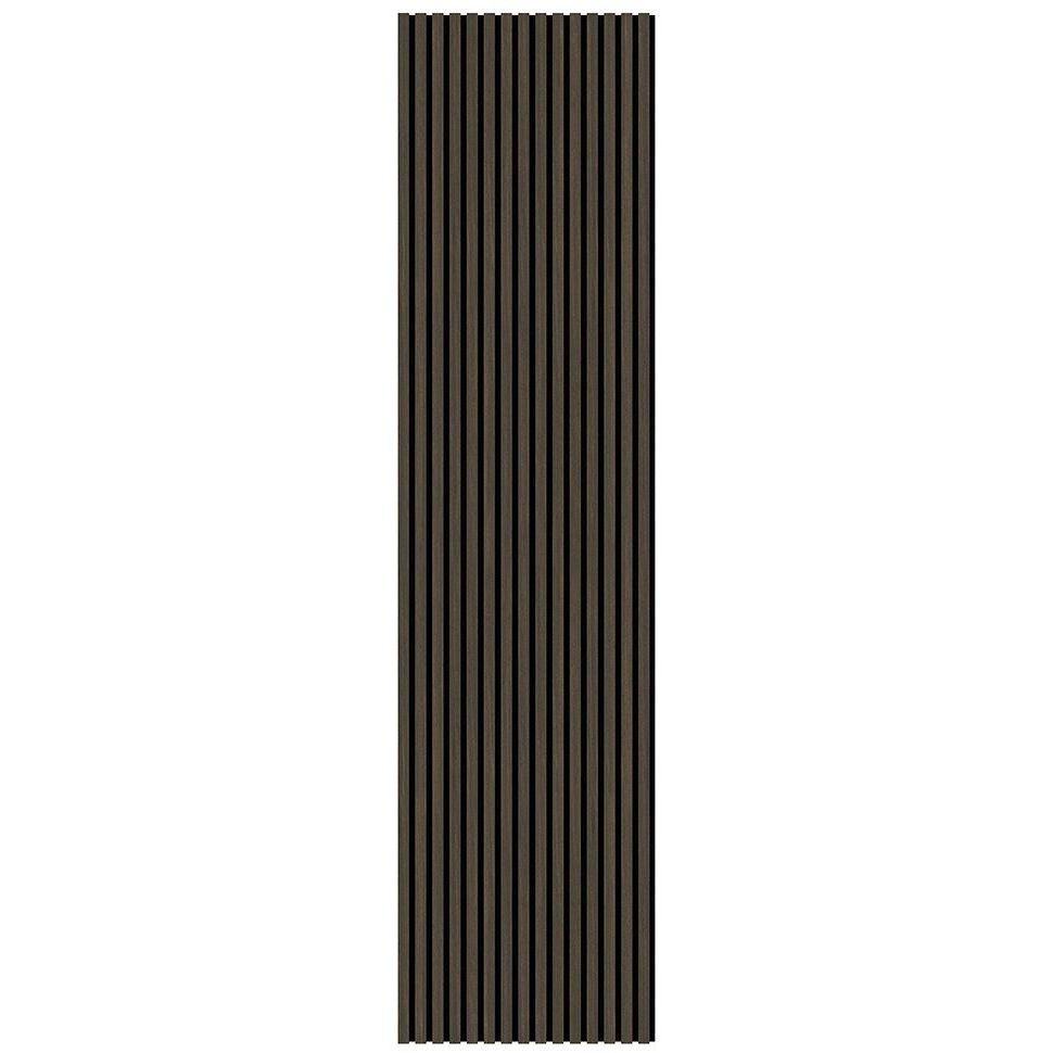 Akustiikkapaneeli Landskap Dekor, 2400x600x21mm, tumma pähkinä