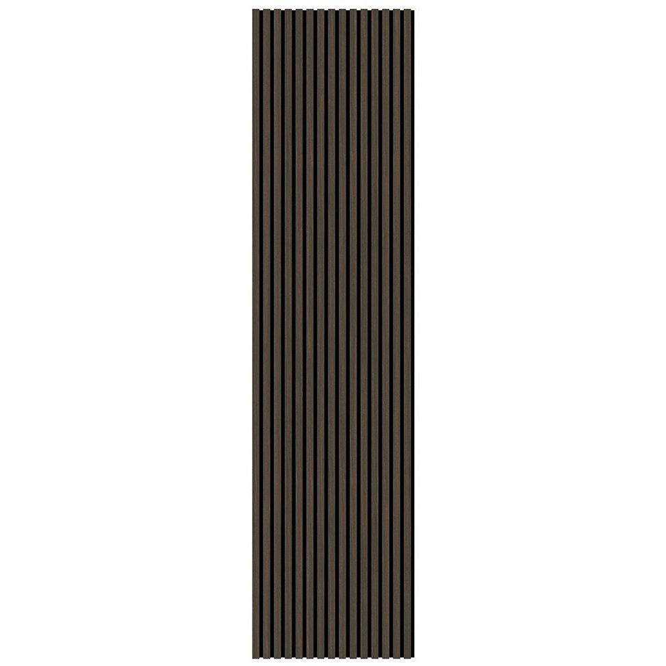 Akustiikkapaneeli Landskap Dekor, 3000x600x21mm, tumma pähkinä
